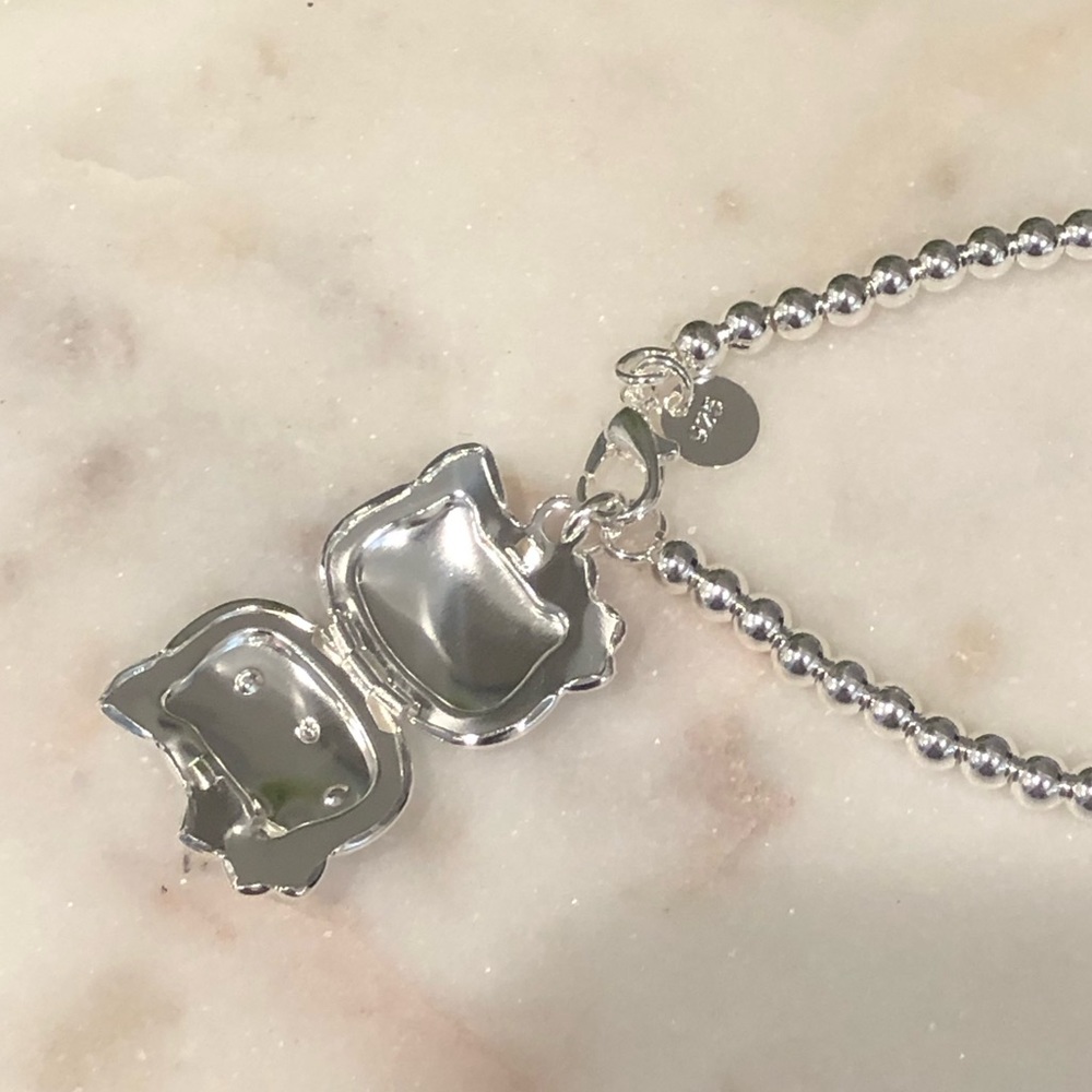 ✨NWT✨ Hello Kitty Sterling Silver 925 Locket Charm Bracelet - Picture 4 of 7